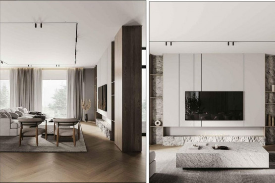 Дом стиле современного минимализма  - 330м2